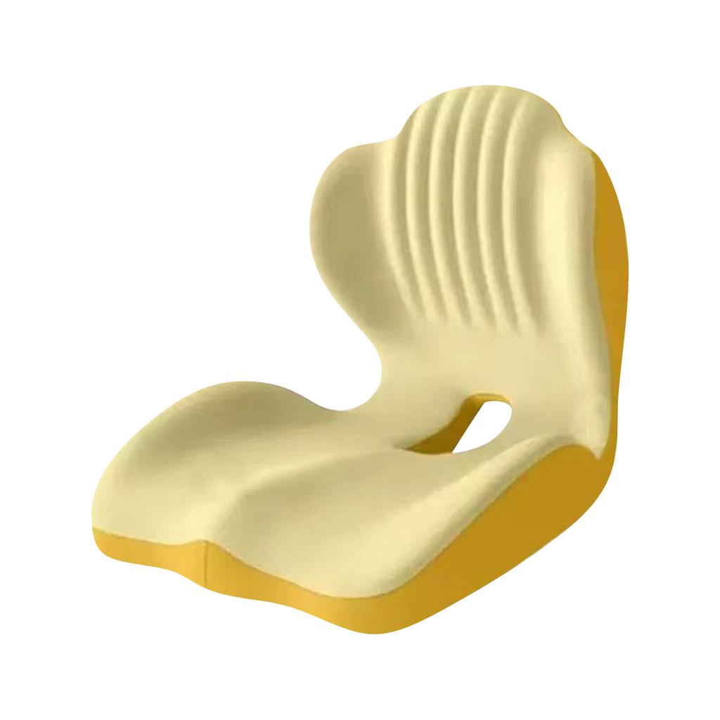Ergonomic L Shaped Seat Cushion for Office Chair and Car Lower Back Support for Prolonged Sitting Comfort