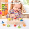 Wooden Nut Bolts Building Blocks Color Shape Sorter Toys Kids Montessori Matching Game Education Sensory Toys Fine Motor Skills