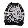 Sweater Men's and Women's Autumn and Winter New Handsome Spider Jacquard Round Neck Lazy Loose Trendy Knitted Sweater