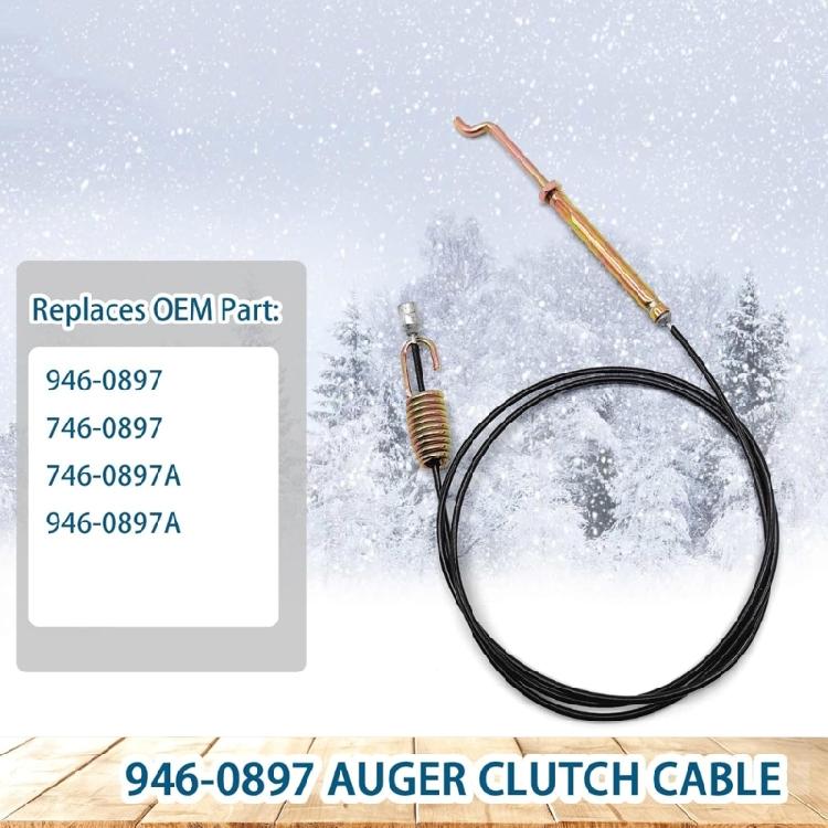 45Inch Snow Blower Clutch Cable Replacement Helical For 316E640F382 2 Stage Models 946-0897 946-0897A 746-0897 746-0897A