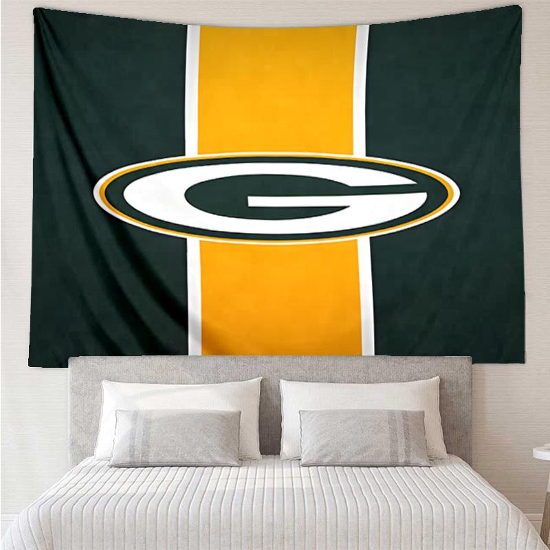 Green Bay Packers Logo Tapestry Hanging for Bedroom,Livingroom, Playroom,Decor Art Room Wall Tapestry Holiday and Birthday Gifts