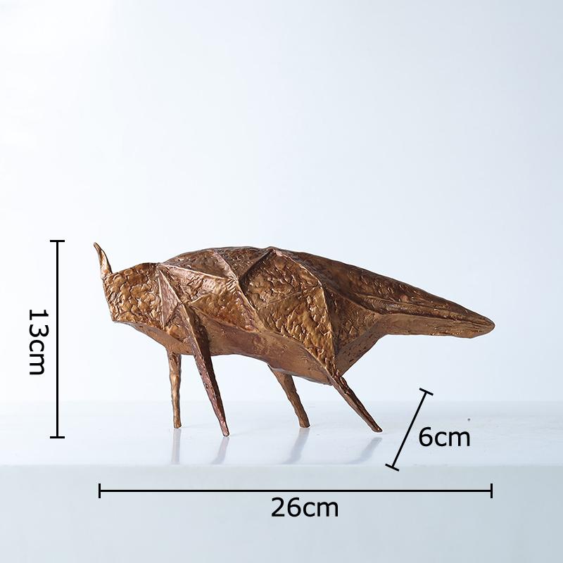 

Minimalist Abstract Animals Statue Metal Ornaments Desk Decoration Creative Handicrafts Animal Sculpture Room Aesthetic Decor