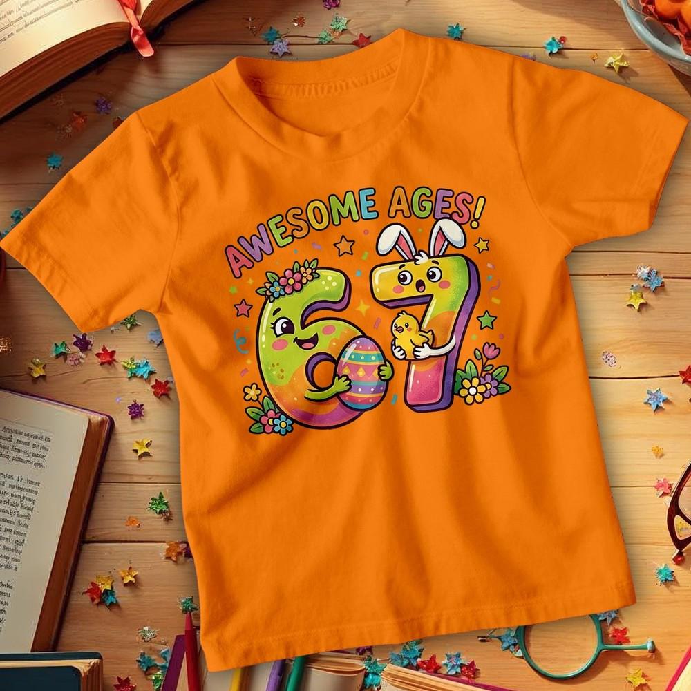 67 Six Seven Meme Easter TShirt Funny Bunny Egg Hunt Cute Adults Kids Tee 5