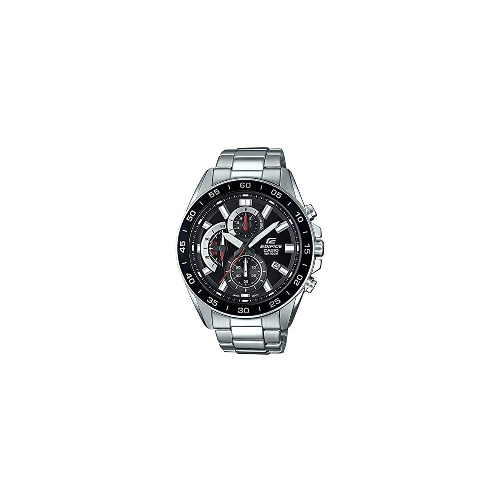 Casio Edifice Chronograph EFV-550D-1A Men s Analog Watch Waterproof Black Silver