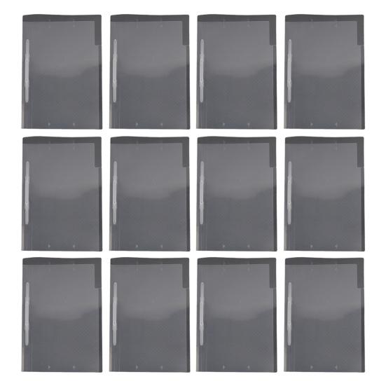 12 Pcs Plastic File Folders Clear Document Organizer with Clip Paper Folders Pockets for Office School Supplies