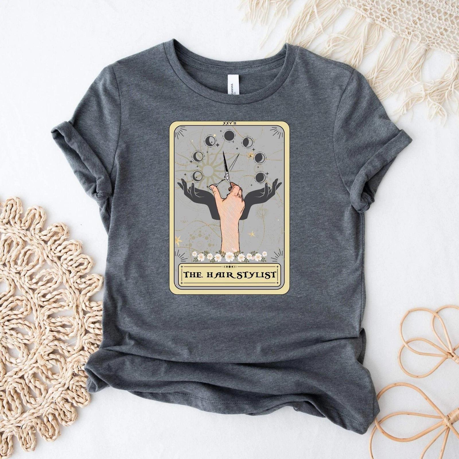 The Hairstylist Tarot Card Shirt, Hair Stylist 2XL