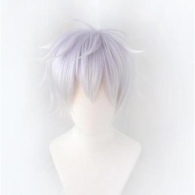 Karasuno Sugawara Koushi Šedá Krátká Paruka Cosplay Kostým Haikyuu Tepelně Odolné Syntetické Vlasy Haikiyu Paruky