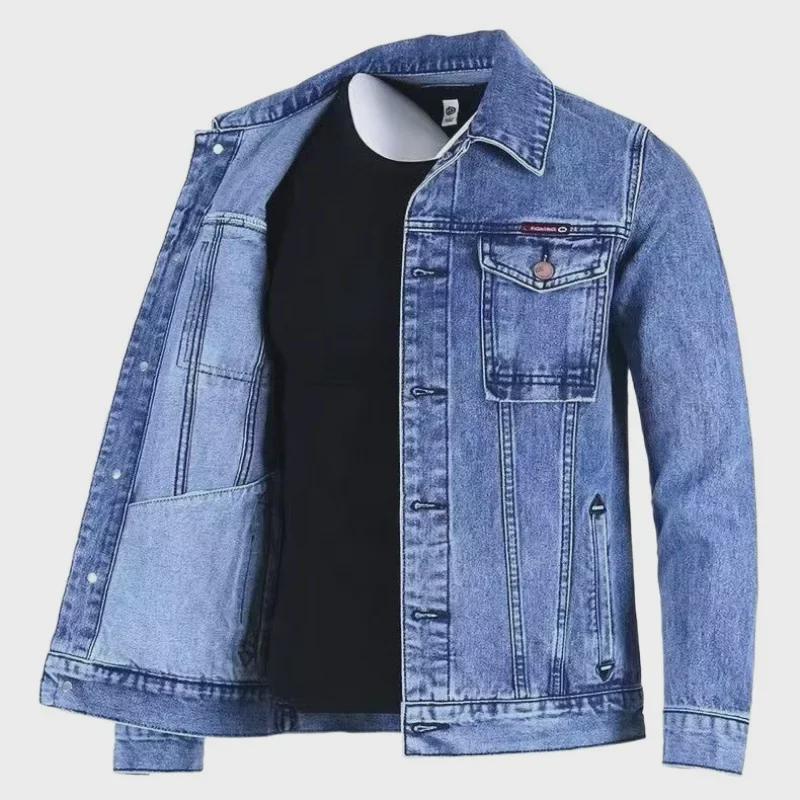 2024 Men's Korean Style Denim Jacket: Versatile Spring/Autumn Casual Wear for Youth