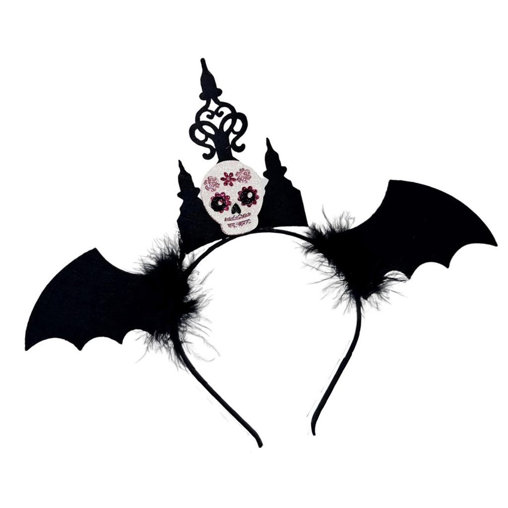 Unique Bat Themed Headband Comfortable Wear Costume Hair Decoration For Children Teens Halloween Carnival Celebrations