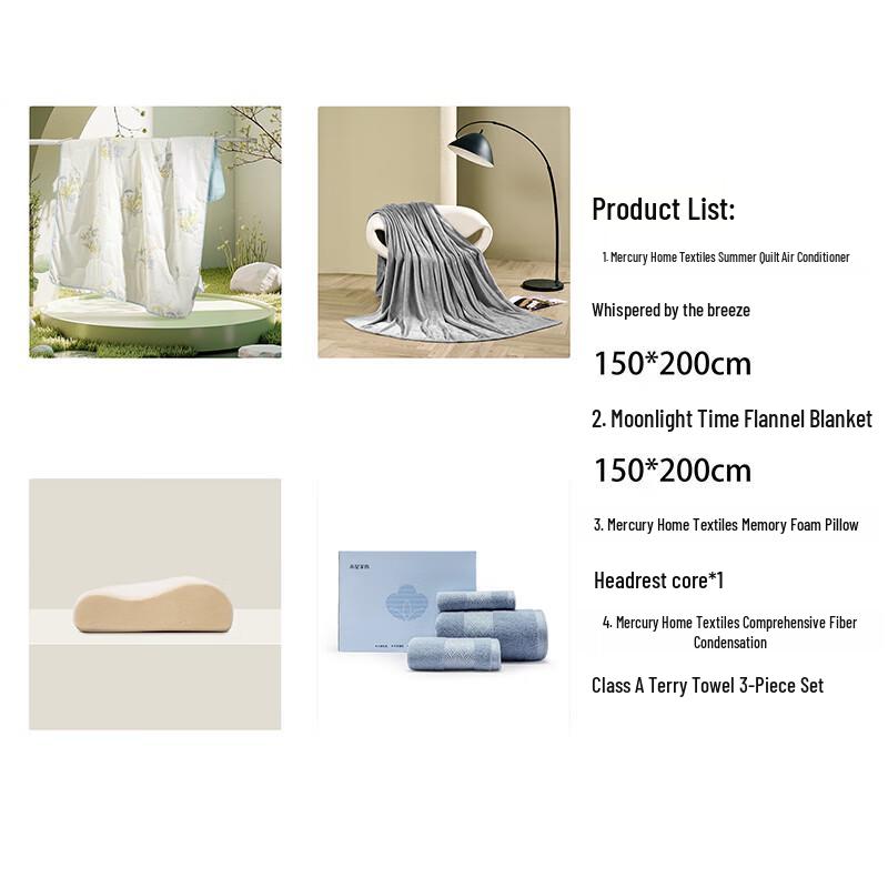 

Mercury Home Textiles Summer Quilt Set