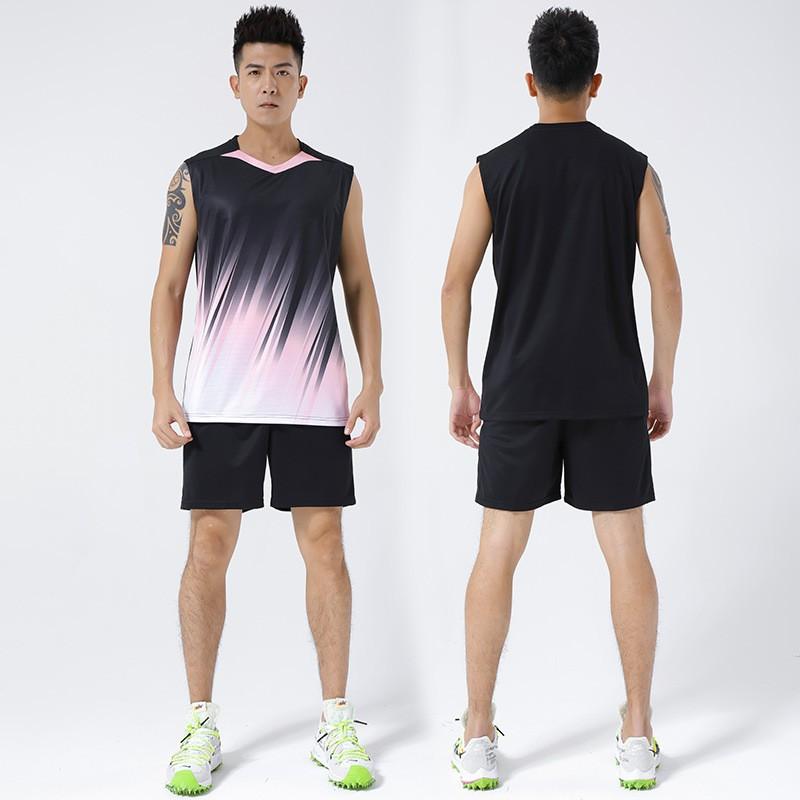 Unisex Volleyball Sport Set Short Sleeve Training Jersey Indoor Court Games Athletic Wear