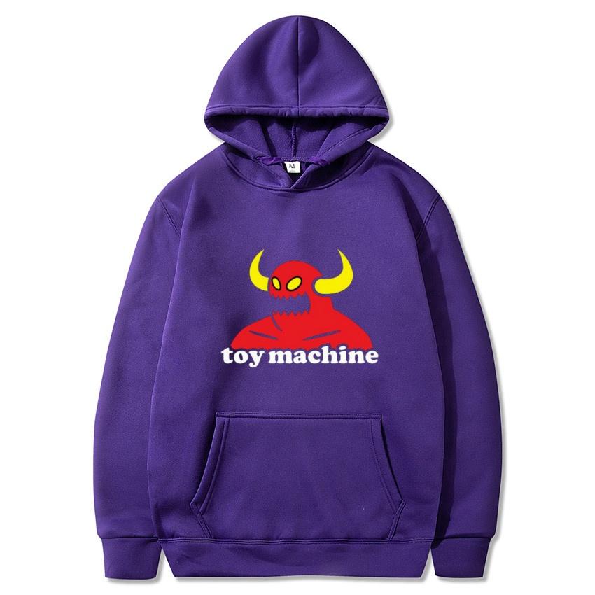 Herbst Winter Toy Machine Kuhkopf Bedruckter Hoodie Täglicher Casual Pullover Klassisches Oberteil Street Fashion Warmer Hoodie Geschenk
