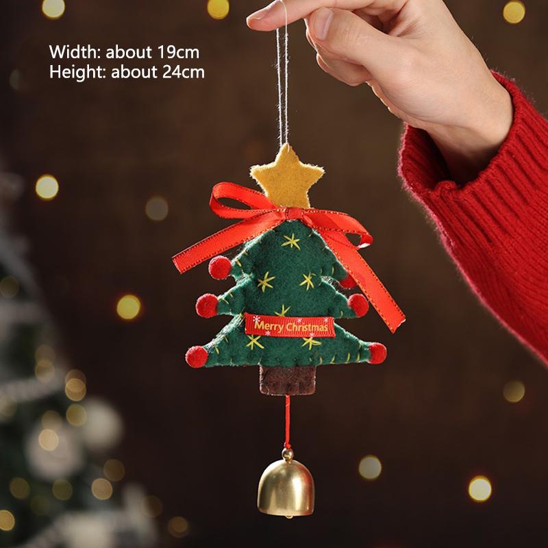 Christmas Decorations Wooden Snowmen Santa Claus Reindeer Door Hanging Ornament XmasTree Indoor Scene Layout Home New Year Decor