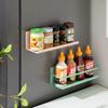 Kitchen Magnetic Spice Racks Refrigerator Side Home Metal Punch-Free Hanging Sundries Storage Shelf Seasoning Organization Frame
