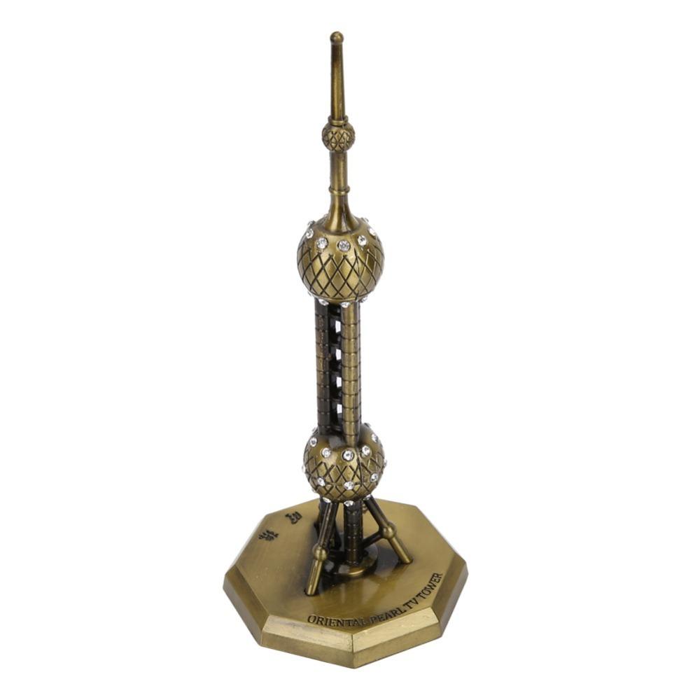 Metal Craftsmanship TV Tower Building Replica Landmark Figurine Model  China Tour Souvenir