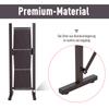 Expanding Trellis Fence, Freestanding Movable Fence, Foldable Garden Screen Panel, 300 x 103.5 cm, Dark Brown