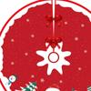 90cm Christmas Tree Skirt Base Cover for Indoor And Outdoor Use