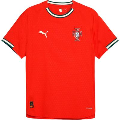 Drycell Portugal 2025 Home Striped Crew Neck Short Sleeve Football Shirt Men Tops Sport-Red 78076601