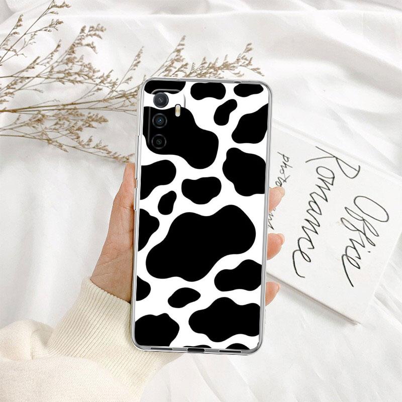 IK20 Cartoon Art Cow Transparent Phone Case for Motorola Moto Edge 20 30 40 50 S30 Fusion Ultra Pro Neo Lite + G200 G23