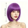 Bunte Lebendige Bob-Perücke Cosplay Kurzes Gerades Bob-Haar für Abschlussfeierlichkeiten