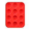 Stampo in Silicone per Muffin e Torte da 12/24 Tazze - Antiaderente, Resistente alle Alte Temperature, Strumento da Forno