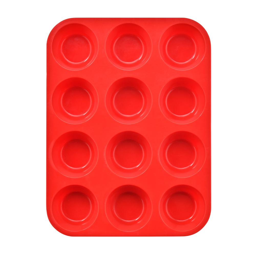 Silicone Baking Mold: 12 or 24 Cup Muffin Pan