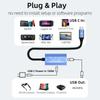 USB C To C Video Converter 4K@60Hz Display Adapter with PD 100W for Laptop Switch To XREAL/VITURE One/RayNeo AR Glasses Monitor