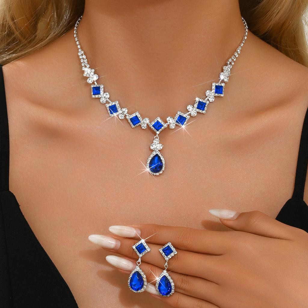 Bridal Jewelry Set Women's Set Banquet Wedding Party Eleganceelegant Necklace Earrings Set