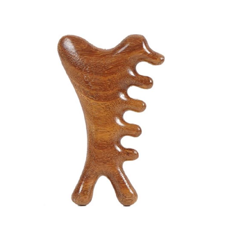 Carved Wood Scalp Massagers Comb For stress reliefs Improves Sleep Quality Multipurpose Guas Sha Head Neck Instrument
