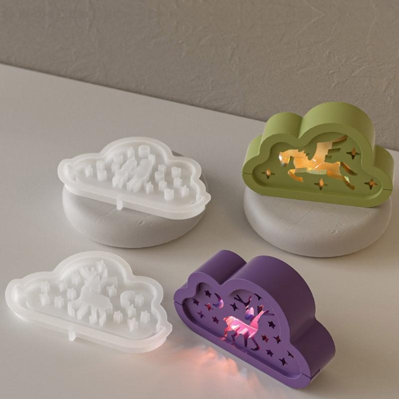 DIY Cloud Silhouettes Lamp Silicone Mold Set Romance Cloud Lamps  Mouldfor Creative Homes Decoration and Gift Making
