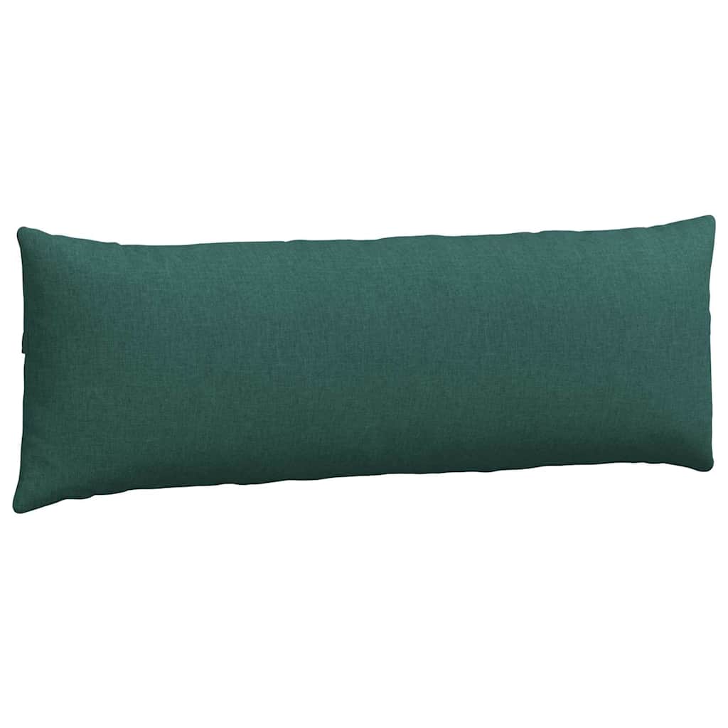 Sofa Cushions 2 Pcs Dark Green 120 X 40 Cm Fabric