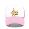 Fashion Cute SpongeBobs Print Baseball Cap Cartoon Men Women Summer Sun Mesh Hat Anime Adjustbale Sunshade Golf Cap Trucker Hat