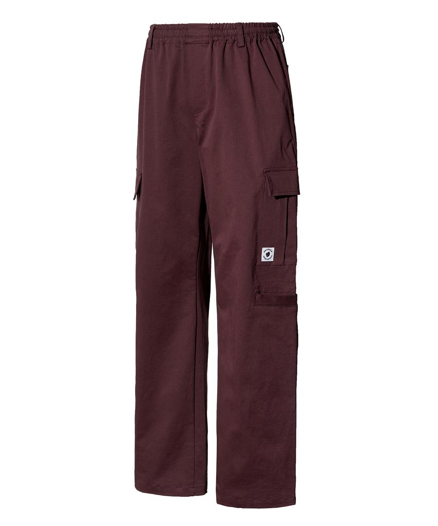 Basrak Combat Cargo Cotton Pants Burgundy