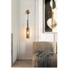 Nordic  Creative Living Room Crystal Wall Lamp Fashion Modern Minimalist Model Bedside Copper Wall Lamp Bedroom Corridor