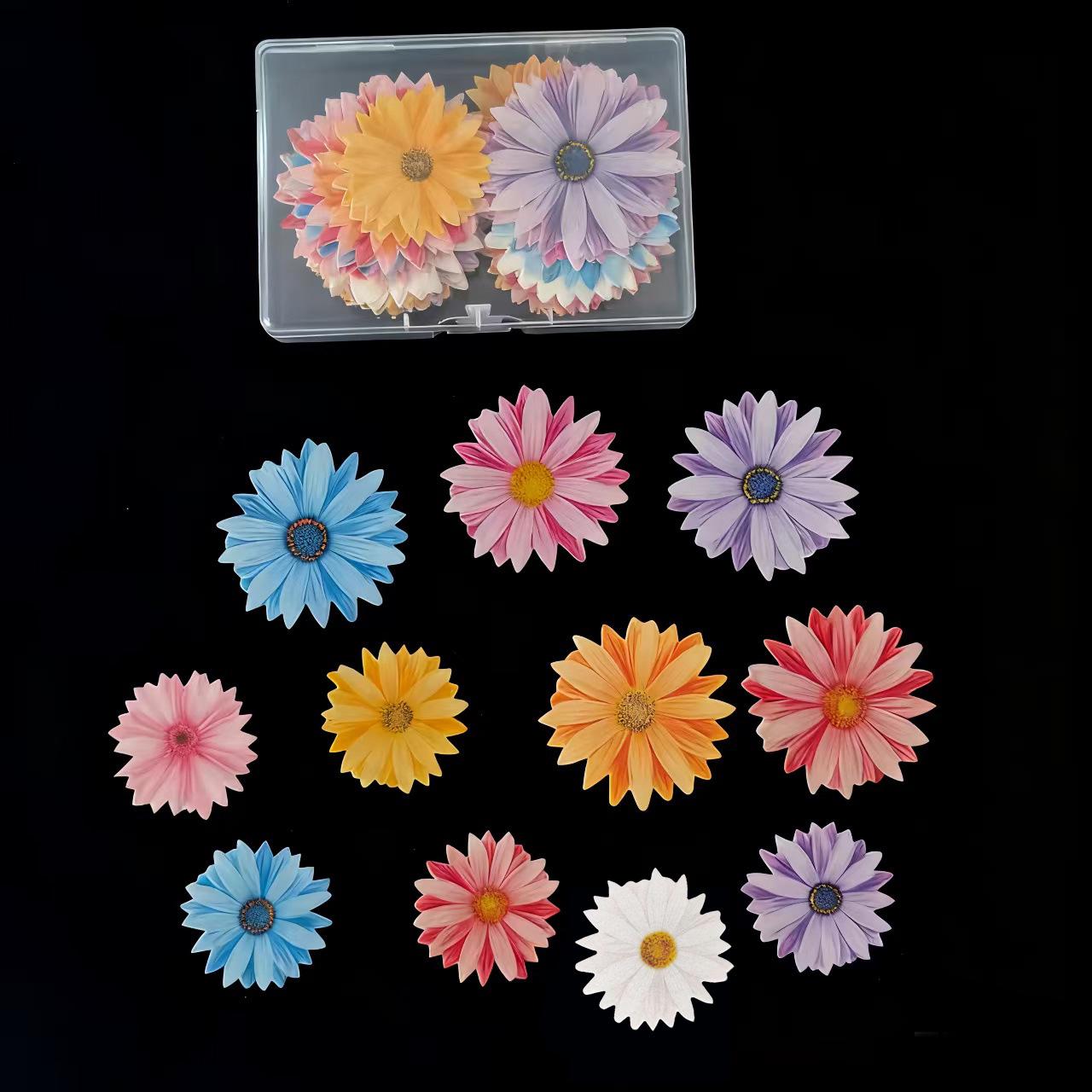 Съедобная вафельная бумага с цветами для украшения торта 50 Flowers