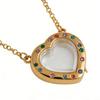 Hot Sale Transparent Glass Hollow Box Square Necklace DIY Accessories Zircon December Love Animal