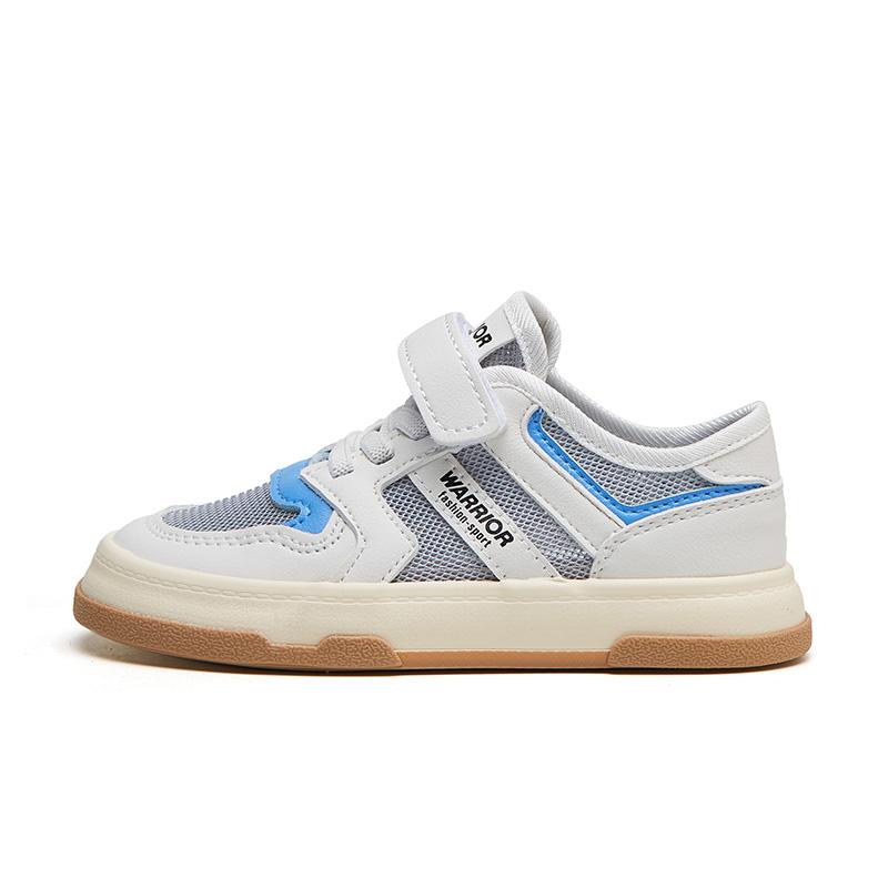 Warrior Lightweight Breathable Low-Top Casual Sneakers Kids Sneakers Gray White WZTH-079612