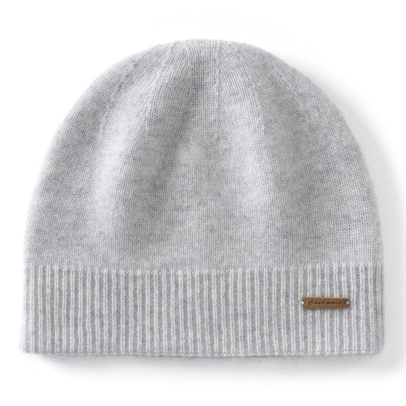 Cashmere hat women's cashmere autumn and winter new versatile cold-proof ear protection hat knitted hat outdoor thickened cold hat
