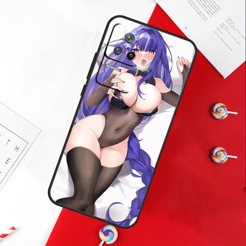 Genshin Raiden Shogun Sexy Cover For Xiaomi 13T 11T 12T 14T Pro 13 14 15 Ultra POCO X7 Pro X3 X5 X6 F5 F6 M6 Pro Case