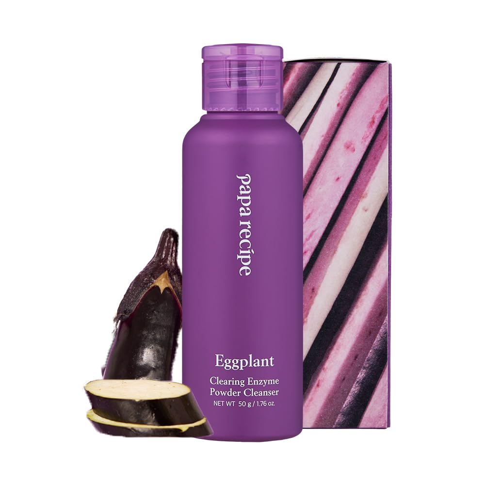 Papa Recipe Eggplant Clearing Enzyme Powder Cleanser 50g For pore and sensitive skin - care, dullness,