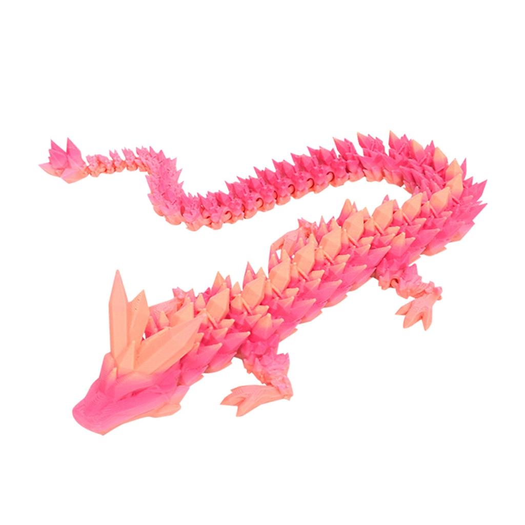 3D Printed Dragon Ornament With Movable Joints, Creative Dragon Toy Gift