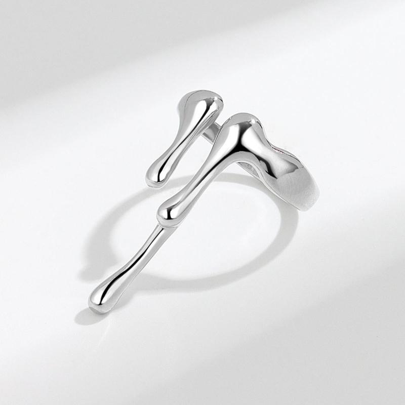 Chunky Vintage Silver Stackable Knuckles Rings Finger Rings Neutral Retro Ring Y2K Knuckles Rings for Women Girls