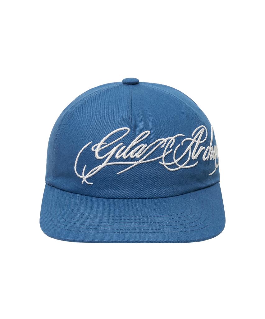 Gillaakaibeu Lettering Logo Trucker Cap_Blue