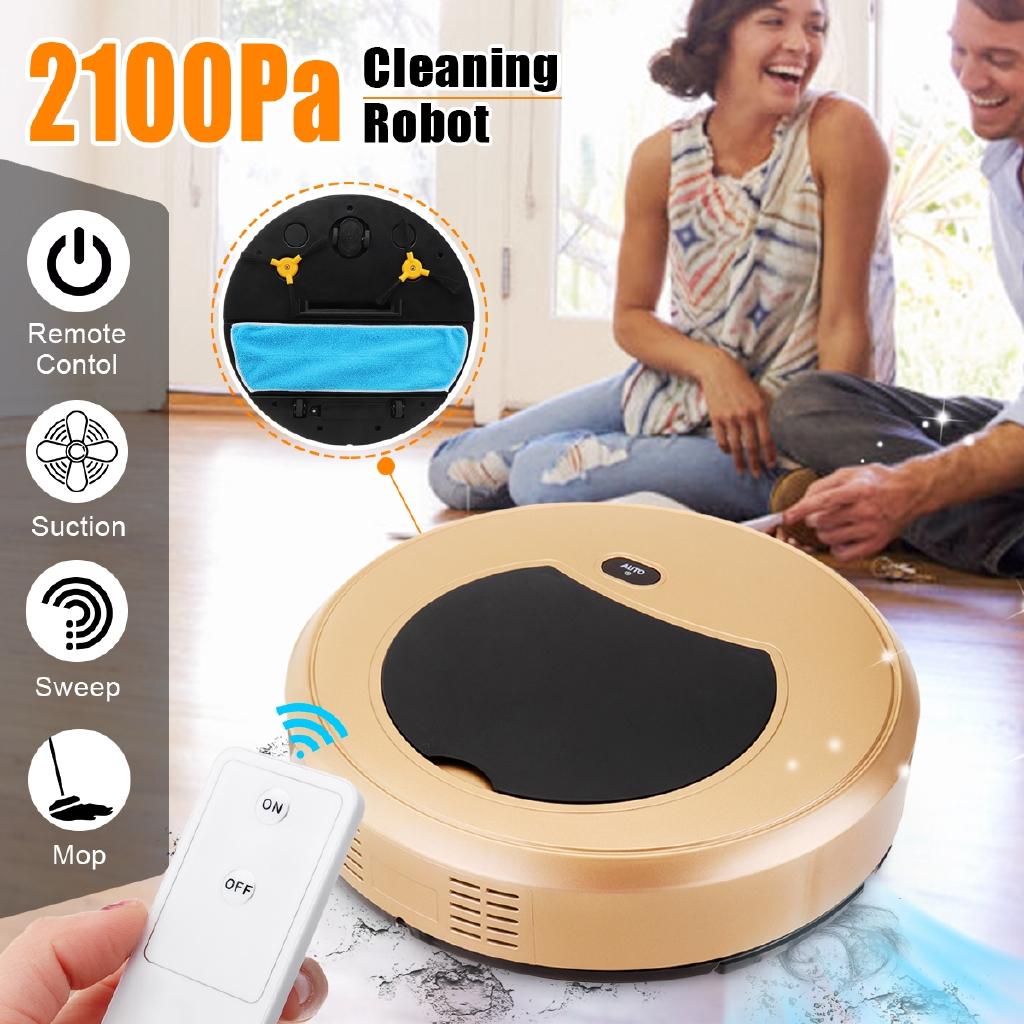 4 IN 1 Sweeper Mop+ Remote Control New Automatic Vacuum Smart Cleaning Robot Cleaner
