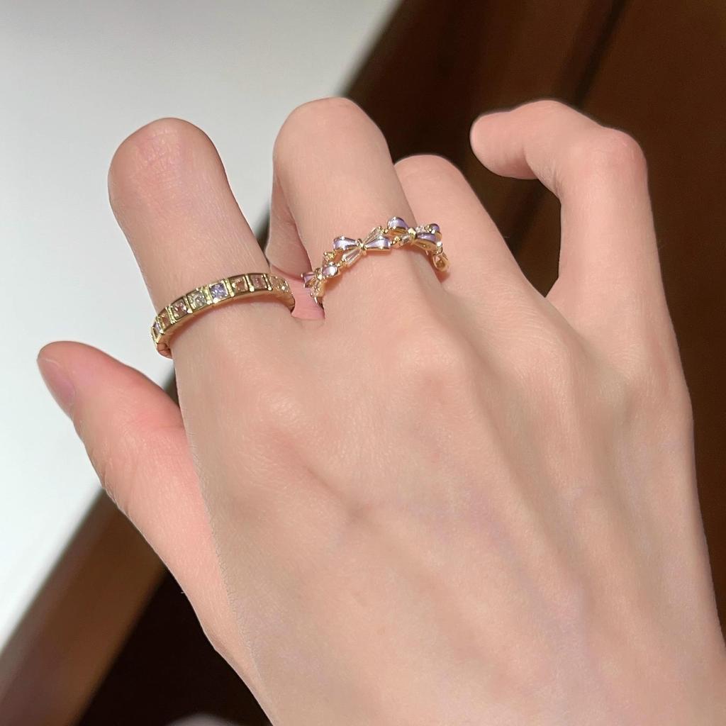 2025 Women's Elegant Niche Flower Bow Party Ring