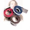 3.2cm Smooth Buckle Striped Canvas Belt - Trendy Korean Style Jeans Accessory for Women