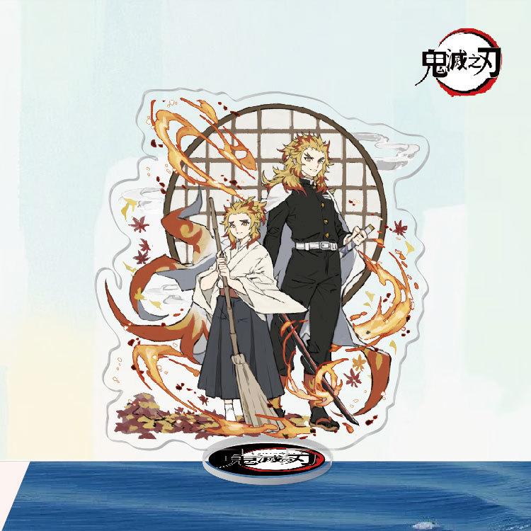 Game Anime Demon Slayer Blade Tanjiro Acrylic Cosplay Character Stand Acrylic Figure Stand Painted Desk Decor Ornament Gift