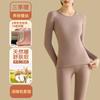 Womens Warm Thermal Underwear Set Wool Silk Blend Base Layer Long Sleeve Top Pants High Elastic Slim Fit Winter