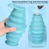 500 ML Katlanabilir Su Şişesi Gıda Sınıfı BPA Ücretsiz Sızdırmaz Taşınabilir Seyahat Yürüyüş Spor Su Isıtıcısı