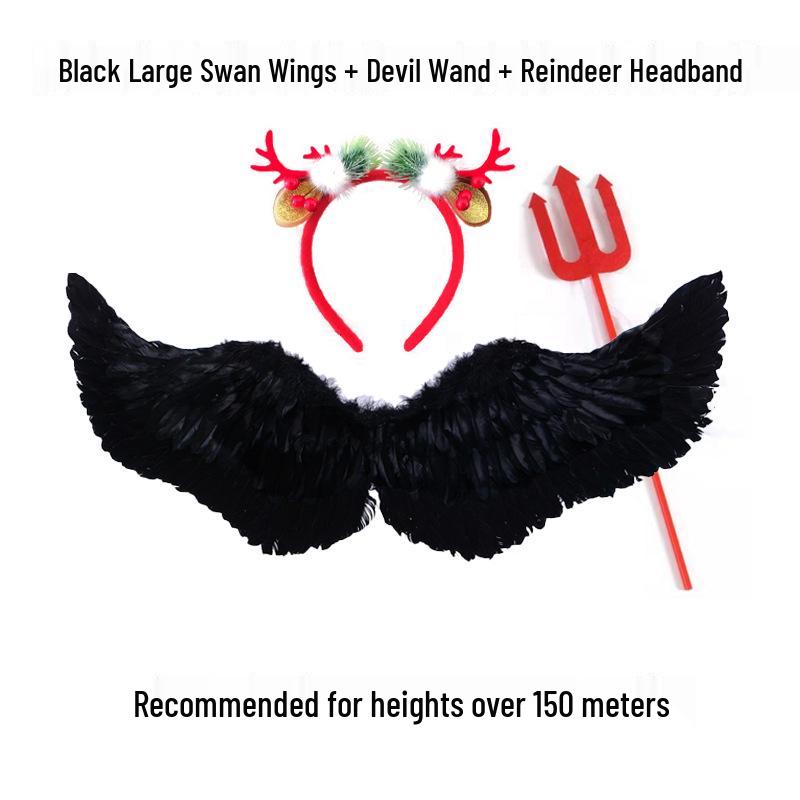 Angel Feather Wings Cosplay Props for Children & Adults - Ideal for Halloween & Parties